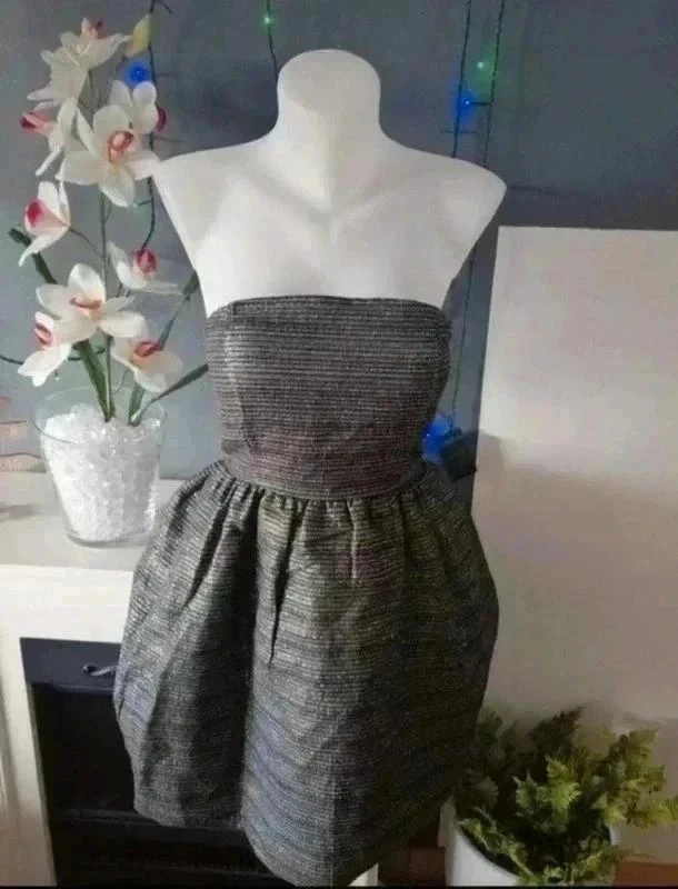 Robe grise bustier